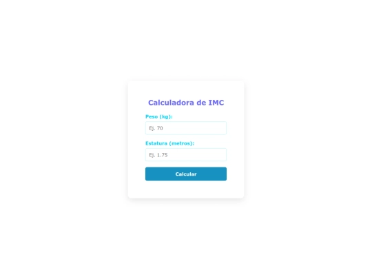 HTML/CalculadoraIMC screenshot