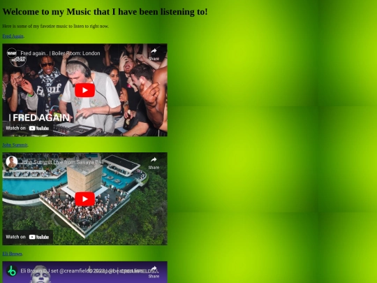 Music screenshot