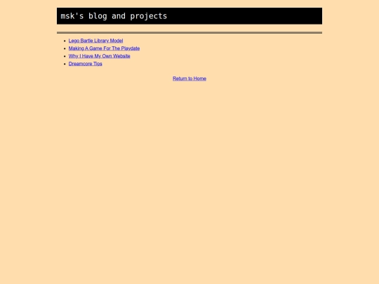 blog screenshot