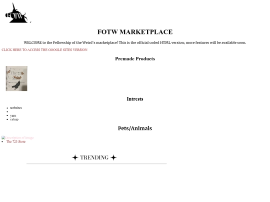 Marketplace screenshot