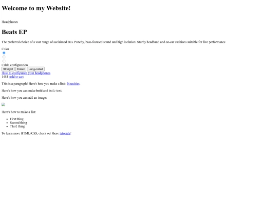products screenshot