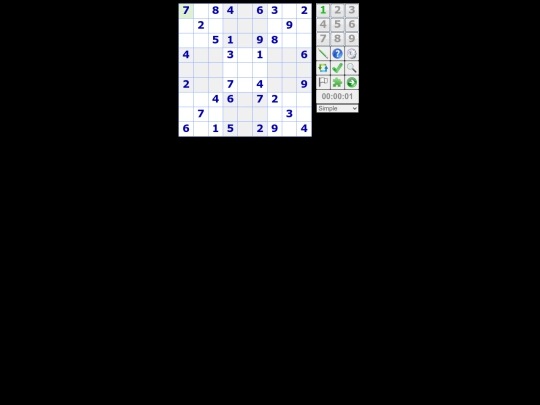 sudoku screenshot