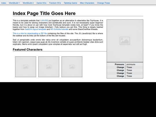 sites/character-wiki-template screenshot