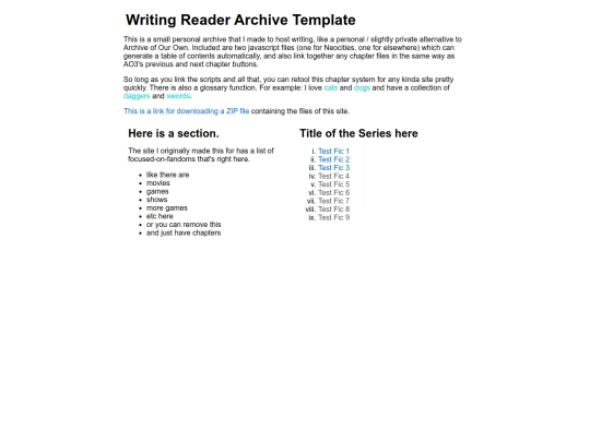 sites/writing-reader-archive-template screenshot