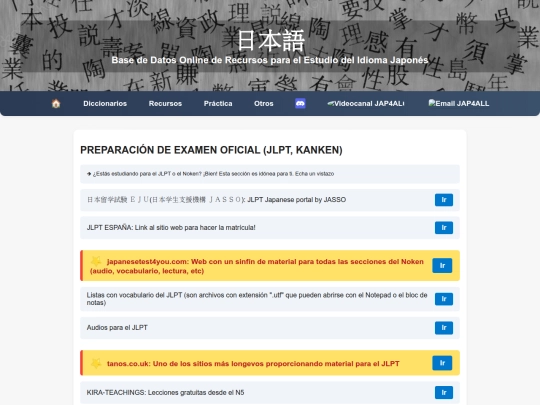 secciones/examenes screenshot