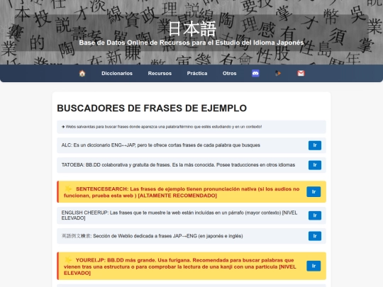 secciones/frases screenshot