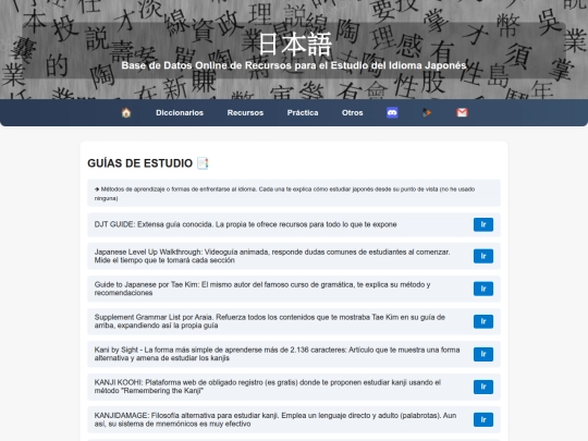 secciones/guias screenshot