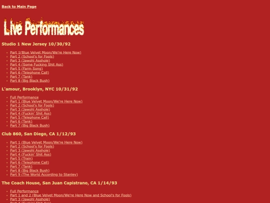 liveperformances screenshot