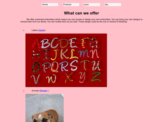 project/service screenshot
