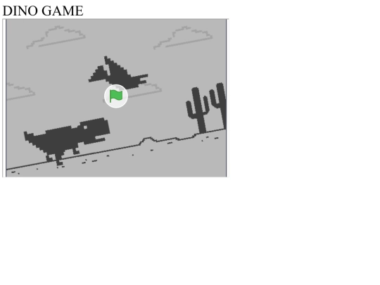 dinogame screenshot