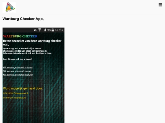 mobile_theappstoresite/mob_wartburgchecker screenshot