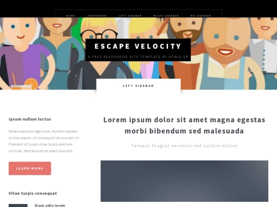 newsite/left-sidebar screenshot