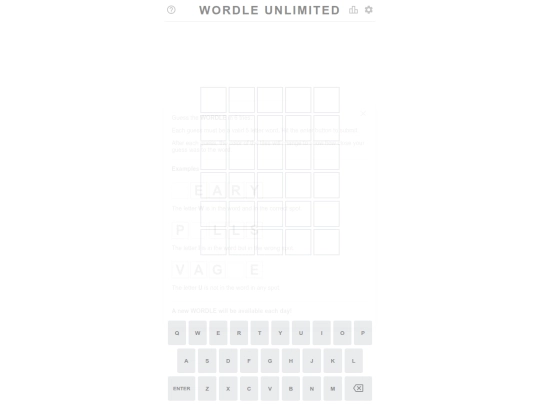 wordleunlimited screenshot