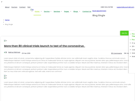 blog-single screenshot