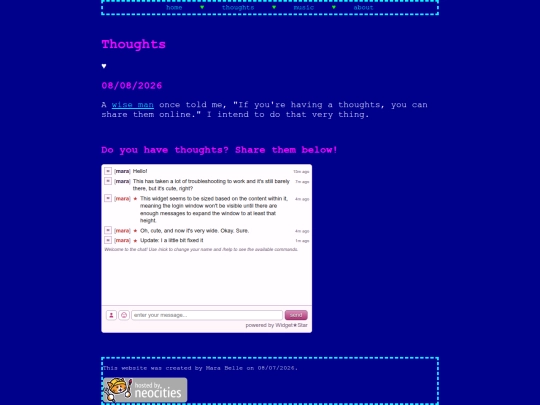 blog screenshot