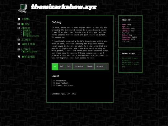 about/cubing screenshot