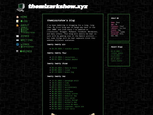 blog screenshot