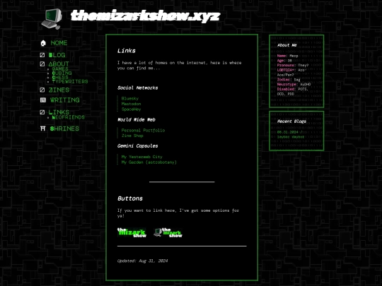 links screenshot