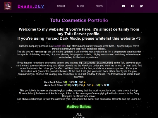 TofuPortfolio screenshot