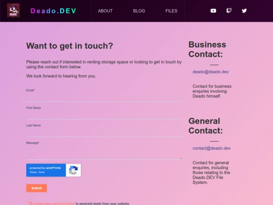 contact screenshot