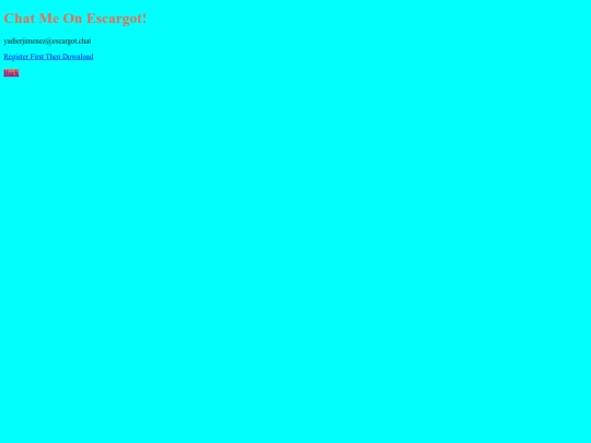 Chat Me On Escargot screenshot