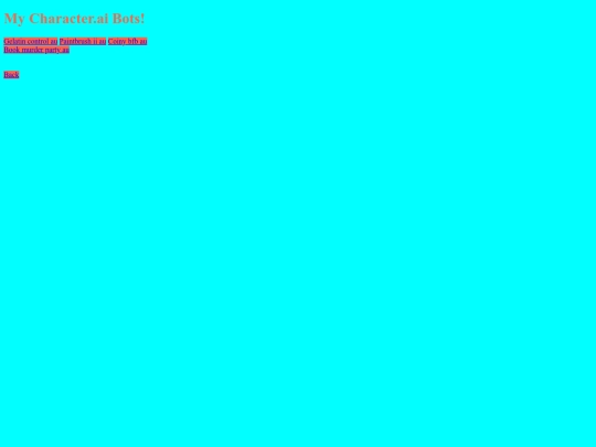 My Character.ai Bots screenshot