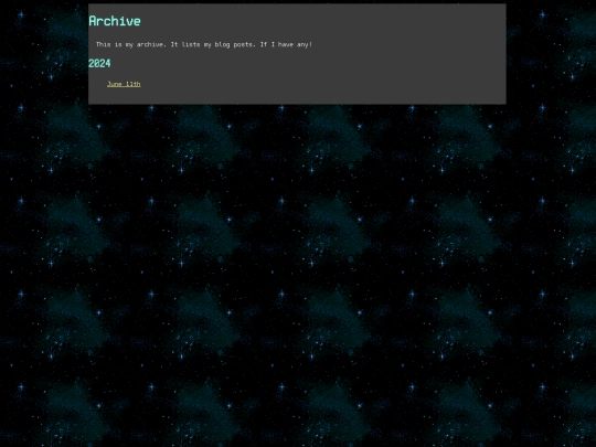 blog/archive screenshot