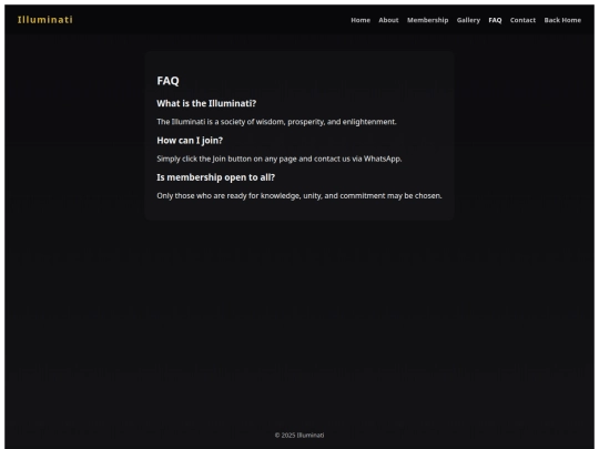 faq screenshot