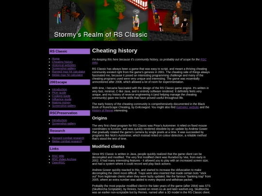 rsc/cheating screenshot