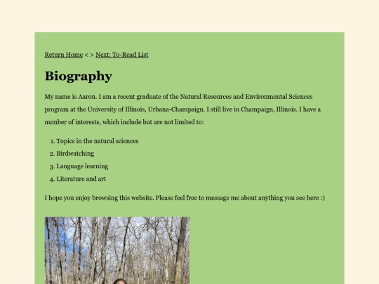 bio screenshot