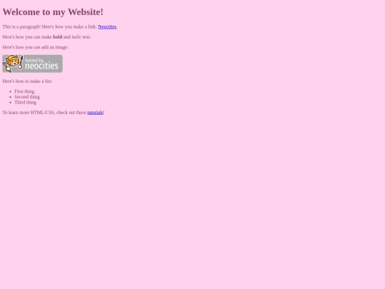 links screenshot