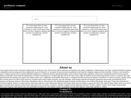 perfume/css screenshot