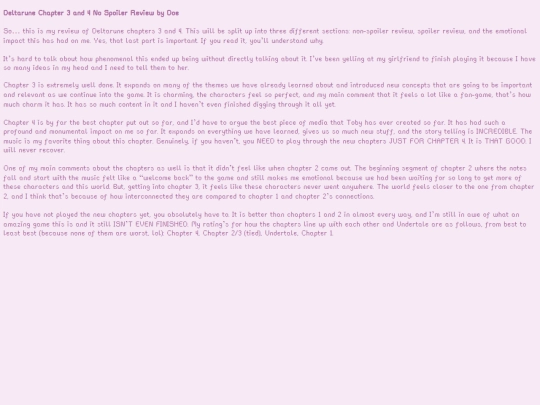 Writing/doenonspoilreview screenshot