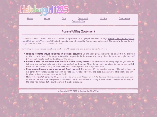 accessability screenshot