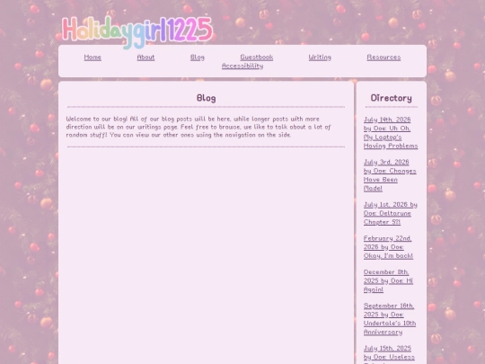 blog screenshot