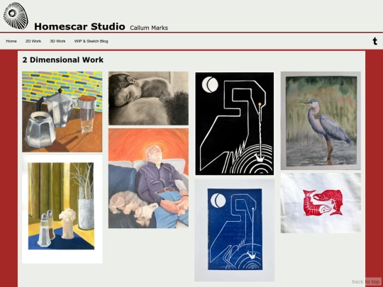 2Dportfolio screenshot