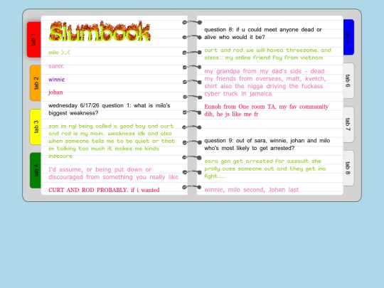 slumbook screenshot
