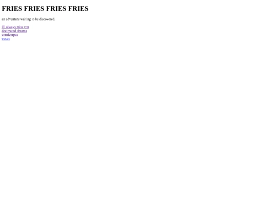 FRIES screenshot