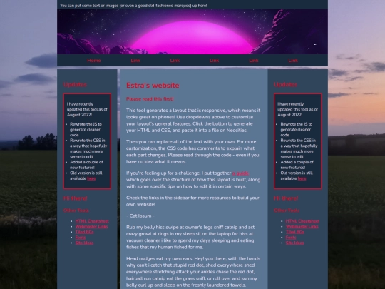 Pages/Home screenshot