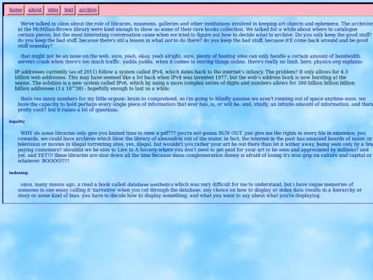 arkadia/archives screenshot
