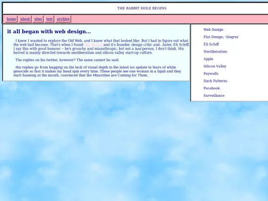 arkadia/rabbit-hole screenshot