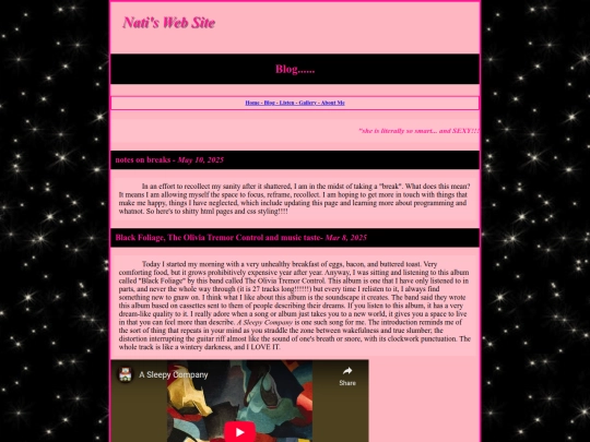 blog screenshot