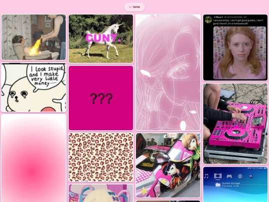 aboutme/moodboard screenshot
