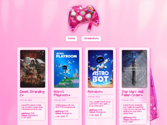 games screenshot