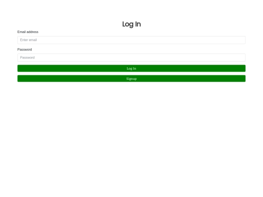 login screenshot