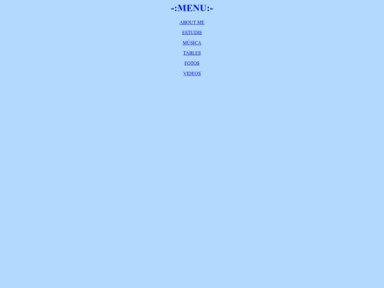 menu screenshot