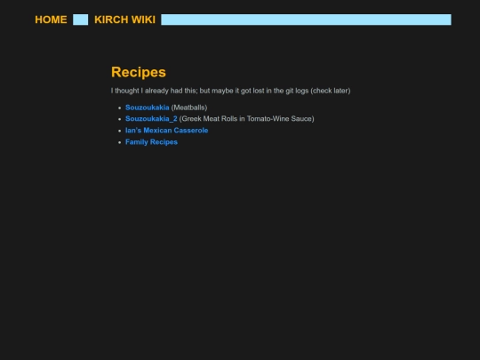 wiki/Recipes screenshot