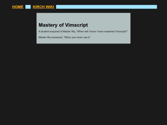 wiki/koans/vim/Mastery-of-Vimscript screenshot