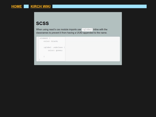 wiki/wiki/SCSS screenshot