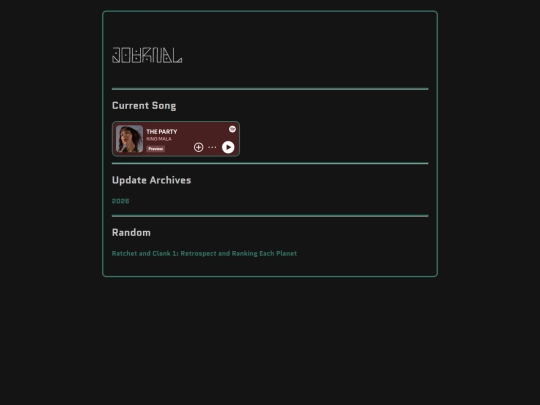 writing/journal screenshot